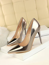 Charger l&#39;image dans la galerie, Love God. Store Women Pumps Bronze / CN35 Point Toe Stiletto Heeled Court Pumps price
