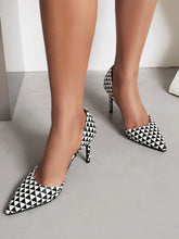 Charger l&#39;image dans la galerie, Love God. Store Women Pumps Geometric Pattern Stiletto Heeled Court Pumps price
