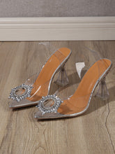 Charger l&#39;image dans la galerie, Love God. Store Women Pumps Rhinestone Detail Sculptural Heeled Slingback Pumps price
