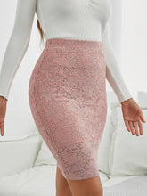 Charger l&#39;image dans la galerie, Love God. Store Women Skirts Dusty Pink / XS Solid Lace Bodycon Skirt price
