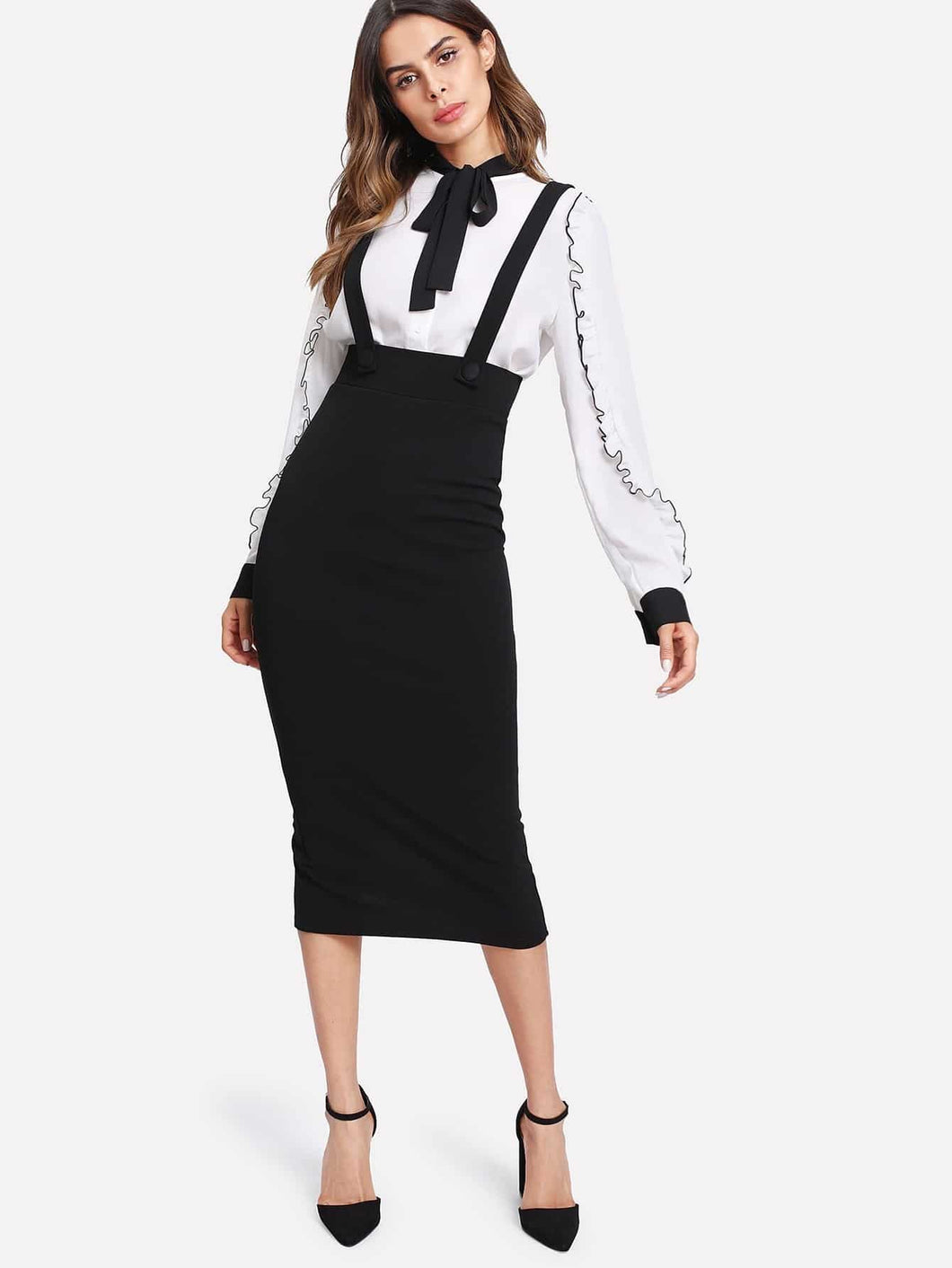 Love God. Store Women Skirts Slit Back Pencil Skirt With Strap price