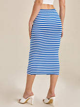 Charger l&#39;image dans la galerie, Love God. Store Women Skirts Striped Knot Front Split Hem Skirt price
