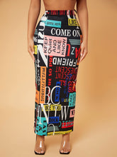 Charger l&#39;image dans la galerie, Love God. Store Women Skirts SXY High Waist Letter Graphic Skirt price
