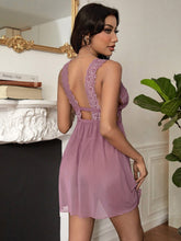 Charger l&#39;image dans la galerie, Love God. Store Women Sleepwear Lace Trim Backless Night Dress price
