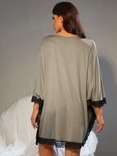 Charger l&#39;image dans la galerie, Love God. Store Women Sleepwear Lace Trim Dolman Sleeve Nightdress price
