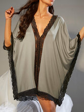 Charger l&#39;image dans la galerie, Love God. Store Women Sleepwear Lace Trim Dolman Sleeve Nightdress price
