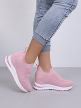 Charger l&#39;image dans la galerie, Love God. Store Women Sneakers Knit Detail Hidden Heeled Wedge Sneakers price
