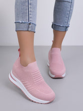 Charger l&#39;image dans la galerie, Love God. Store Women Sneakers Knit Detail Hidden Heeled Wedge Sneakers price
