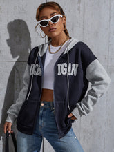 Lade das Bild in den Galerie-Viewer, Love God. Store Women Sweatshirts Letter Graphic Drop Shoulder Drawstring Thermal Hoodie price
