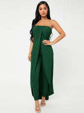 Charger l&#39;image dans la galerie, Love God. Store Women Two-piece Outfits Dark Green / XS SXY Longline Tube Top Pants Set price
