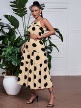 Charger l&#39;image dans la galerie, Love God. Store Women Two-piece Outfits Polka Dot Ruffle Trim Cami Top Skirt price
