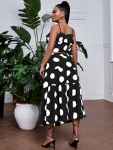 Charger l&#39;image dans la galerie, Love God. Store Women Two-piece Outfits Polka Dot Ruffle Trim Cami Top Skirt price
